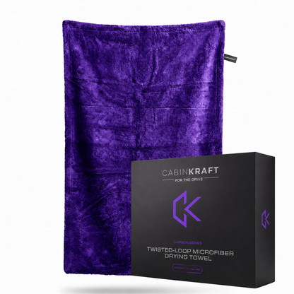 Glacier color microfiber towel — folded presentation