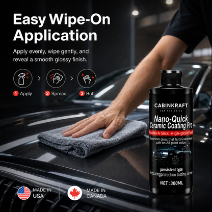 Deep gloss surface after CabinKraft nano-ceramic coating cures
