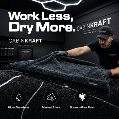 CabinKraft towel full spread — size dimensions on car roof