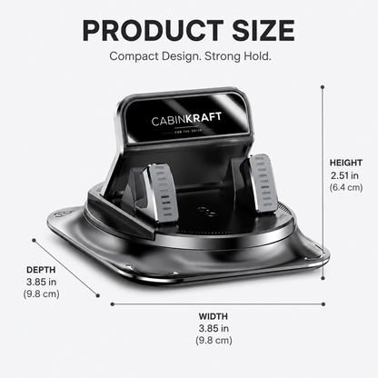 CabinKraft 360° suction cup car phone mount — product overview