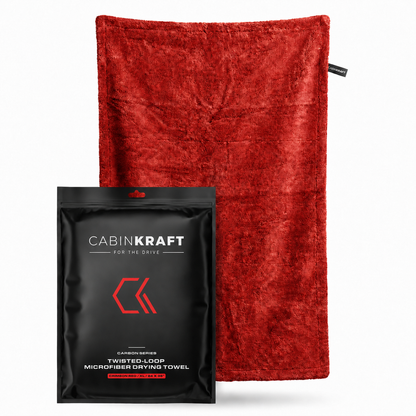 Aqua Blue drying towel — CabinKraft product side view