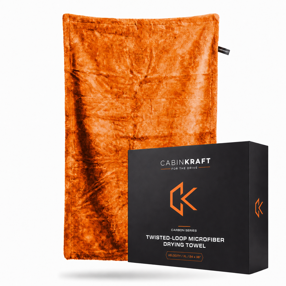 Midnight color CabinKraft drying towel — dark premium finish