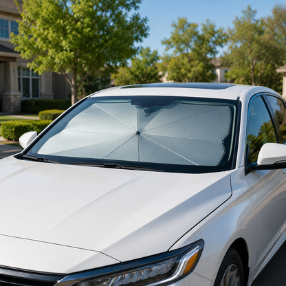 Sunshade size coverage — fits sedans, SUVs, and trucks